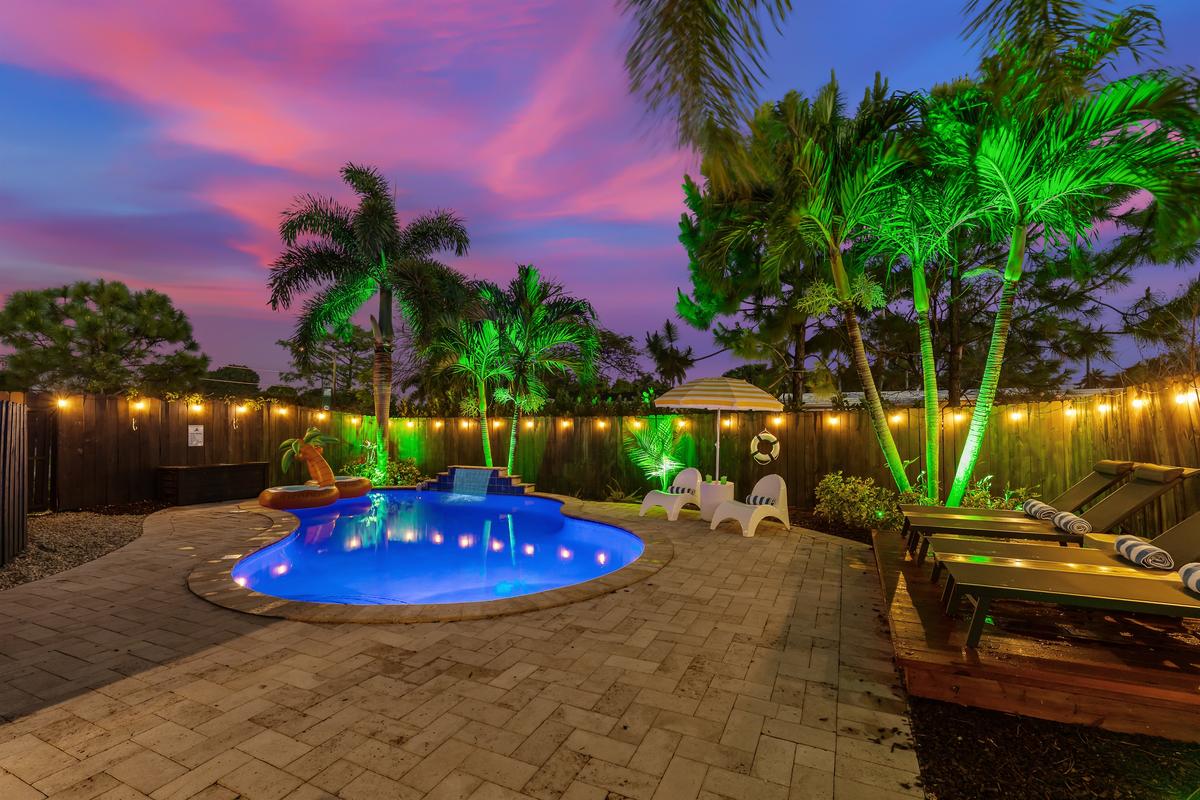 Night time swims are hard to beat in the warm Florida air